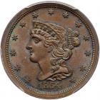 1854 C-1 R1+ PCGS graded MS65 Brown, CAC Approved