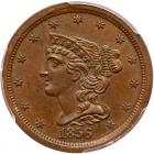 1856 C-1 R2 PCGS graded MS65 Brown, CAC Approved