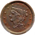 1857 C-1 R2 PCGS graded MS63 Red & Brown