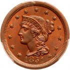 1851 N-22 R4 PCGS graded MS65 Red & Brown, CAC Approved