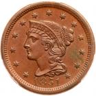 1851 N-35 R5+ PCGS graded MS64 Brown