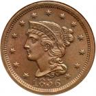 1856 N-8 R4- Upright 5 PCGS graded MS65 Brown