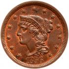 1856 N-17 R2 Italic 5 PCGS graded MS65 Red & Brown
