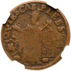 (1667-70) St Patrick Farthing B-213c, Griffee 42-9/9a NGC graded VF20 - 2