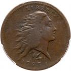 1793 S-11b R4 Wreath Cent with Lettered Edge PCGS graded F15