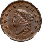 1827 N-11 R1 NGC graded MS63 Brown