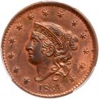 1834 N-3 R1 Large 8, Small Stars, Medium Letters PCGS UNC Details, Quest. Color