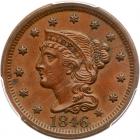 1846 N-14 R3 Tall Date with Repunched 1 PCGS graded MS62 Brown