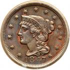 1847 N-8 R3 ANACS graded MS62 Brown