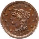 1849 N-1 R4- PCGS graded MS62 Brown