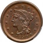 1850 N-22 R3+ PCGS graded MS64 Brown, CAC Approved