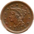 1851/81 N-3 R1 Repunched Date PCGS graded MS62 Brown