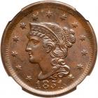 1851/81 N-3 R1 Repunched Date NGC graded MS64 Brown