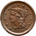 1851 N-45 R4 PCGS graded MS64 Brown, CAC Approved