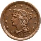 1852 N-3 R1 PCGS graded MS63 Brown