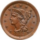 1852 N-5 R2+ PCGS graded MS65 Brown, CAC Approved