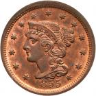 1855 N-4 R1 Upright 55 PCGS graded MS64 Red & Brown