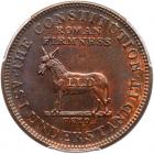 (1833) Hard Times Token Low-51 Rulau HT-70 Rarity-1 PCGS graded MS63 Brown - 2