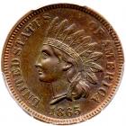 1865 Indian Head 1C. Plain 5 PCGS MS63 BR