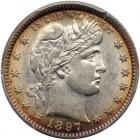 1897 Barber 25C PCGS AU58