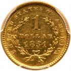 1851 $1 Gold Liberty PCGS AU58 - 2