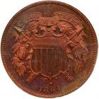 1864 2C. Lg Motto NGC PF65 RB