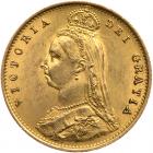 Great Britain. Half Sovereign, 1887 About Unc