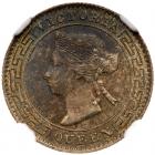 Ceylon. 10 Cents, 1893 NGC MS65