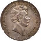 German States: Brunswick-Wolfenbuttel. 2 Taler, 1855-B NGC AU55