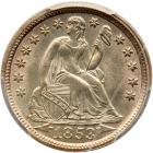 1853 Liberty Seated 10C. Arrows PCGS MS66