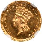 1878 $1 Gold Indian NGC MS66 PL