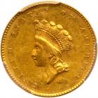 1855 $1 Gold Indian PCGS AU55