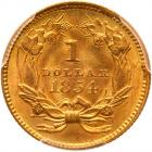 1854 $1 Gold Indian PCGS MS63 - 2