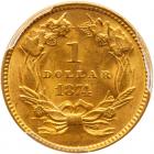 1874 $1 Gold Indian PCGS MS64 - 2