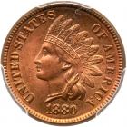 1880 Indian Head 1C PCGS MS65 RD