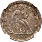 1858 Liberty Seated 10C NGC MS65