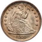 1838 Liberty Seated H10C. Stars, No Drapery PCGS MS65