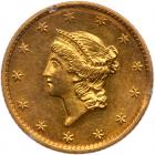 1849 $1 Gold Liberty. No L PCGS MS61