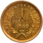 1849 $1 Gold Liberty. No L PCGS MS61 - 2