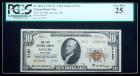 1929 Type 2, $10 National Bank Note. The First NB, Apache, OK. Charter #7127. PCGS Very Fine 25