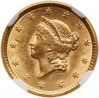 1851 $1 Gold Liberty NGC MS63