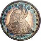 1867 Liberty Seated 50C PCGS PF65 CAM