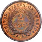 1868 2C PCGS PF65 RB - 2