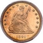 1891 Liberty Seated 25C PCGS Proof 62