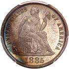 1885 Liberty Seated 10C PCGS Proof 66