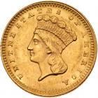 1862 $1 Gold Indian PCGS MS64