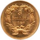 1880 $3 Gold PCGS MS64 - 2