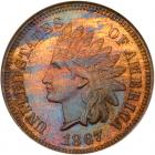 1867 Indian Head 1C NGC PF66 RB