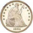 1864 Liberty Seated $1 NGC Proof 64