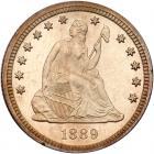 1889 Liberty Seated 25C PCGS Proof 63